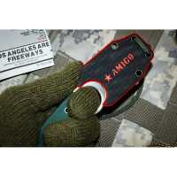 Туристический нож Kizlyar Supreme Amigo X сталь D2, Satin, рукоять из зеленого G10 4650065056137