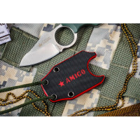 Туристический нож Kizlyar Supreme Amigo X сталь D2, Satin, рукоять из зеленого G10 4650065056137