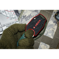 Туристический нож Kizlyar Supreme Amigo X сталь D2, Satin, рукоять из зеленого G10 4650065056137