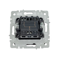 2-клавишный выключатель IEK Brite 10а вс10-2-0-брч черный BR-V20-0-10-K02