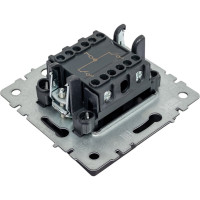 2-клавишный выключатель IEK Brite 10а вс10-2-0-брч черный BR-V20-0-10-K02