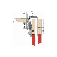 Ходовой элемент для передней двери Hafele Hangroller 50 400.56.112