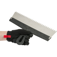 Фасадный зубчатый шпатель КЕДР 350 мм, 6х6 мм 046-0350 51319