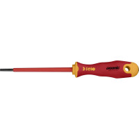 Диэлектрическая отвертка Felo Ergonic 3,5х0,8х100 плоская шлицевая 41303890