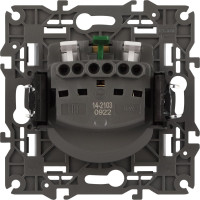 Розетка со шторками с крышкой ЭРА Elegance 2P+E Schuko, 16A-250В, IP20, белый 14-2103-01 Б0034278