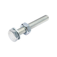 Болт с ш/г полная резьба Качественный КРЕПЕЖ набор DIN 933 10х70 10 шт 0301069 КЧ