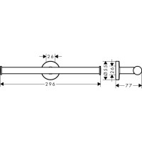 Двойной бумагодержатель HANSGROHE 41717000 Logis Universal 00000061848