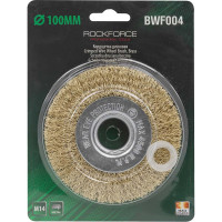 Кордщетка дисковая латунная для УШМ (100 мм) ROCKFORCE RF-BWF004(29084)