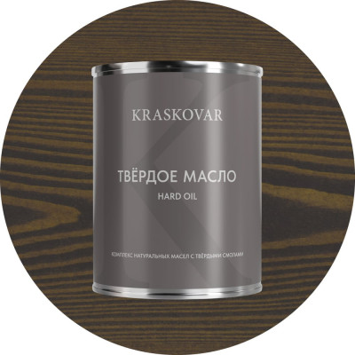 Масло твёрдое повышенной прочности Kraskovar Графит 0,75л 1668