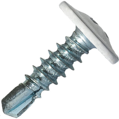 Саморез c пресс-шайбой сверло ТМ HWX2-T-P5-4.2x16 мм, RAL 9003, 1000 шт. HARDWEX 2500000001215