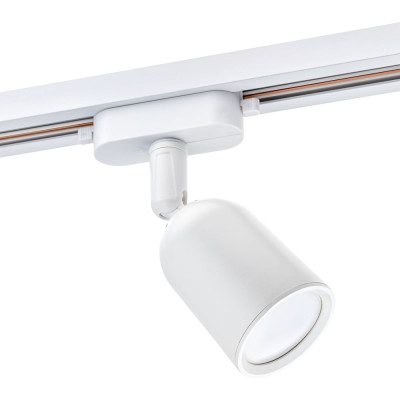 Трековый поворотный светильник RITTER Artline цилиндр 55x87mm GU10 230В пластик 4м2 белый 59869 9