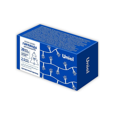 Гирлянда Uniel ULD-S0250-020/STA WHITE IP20 UL-00009935