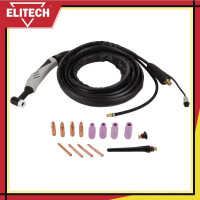 Горелка сварочная TIG с кнопкой (4 м, Dх50) ELITECH 195762