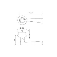 Раздельная ручка ARMADILLO Columba LD80-1CP-8 хром 15600