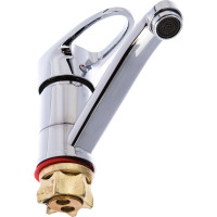 Смеситель для кухни G-lauf с плоским поворотным изливом, хром 4G4-B180