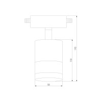 Потолочный светодиодный светильник Elektrostandard LTB27 Avantag Белый матовый/хром 6W 4200K a047018