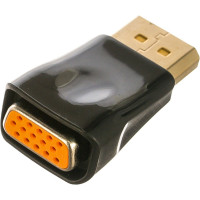 Переходник Cablexpert DisplayPort-VGA, 20M/15F, пакет A-DPM-VGAF-01