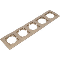 Рамка NILSON пятиместная золото Touran metallic 24150095