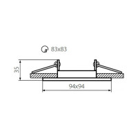 Точечный светильник KANLUX ALREN DTL-B/ 26754