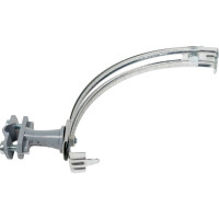 Держатель круглого проводника EZETEK 6-10мм для конька, серый, оцинковка 90037