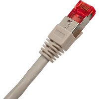 Шнур NIKOMAX, S/FTP 4 пары, категория 6a, 7х0,165 мм, PVC, серый, 0,15 м NMC-PC4SA55B-001-GY