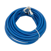 Патч-корд LANMASTER RJ45 - RJ45, 4 пары, FTP, категория 6, 5 м, синий, LSZH, LAN-PC45/S6-5.0-BL