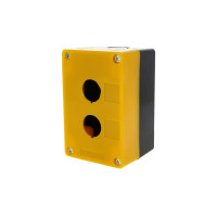 Пластиковый корпус EKF КП102, 2 кнопки, желтый cpb-102-o