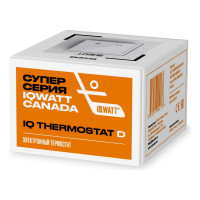 Терморегулятор для теплого пола IQWATT IQ THERMOSTAT D Wi-Fi с Wi-Fi, программируемый, белый 419