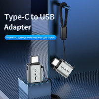 Адаптер-переходник VENTION OTG USB Type C M/ USB 3.0 AF CDQH0