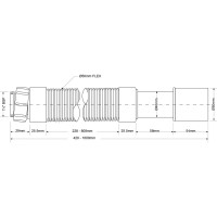 Гофра McAlpine 1,0м-32x40x50 MRMF1-S