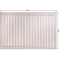 Реечный экран для радиатора Стильный Дом 90x60 см, Ясень светлый v530798