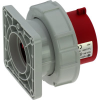 Встраиваемая вилка INPIN 32A/400V/3P+N+E/IP67, фланец 86x86 CA834