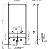 Система инсталляции для биде WasserKraft Аллер (Aller) 10BDT.020