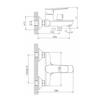 Смеситель для ванны Haiba HB60198 00288707 026-6740