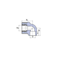 Колено WAVIN EKOPLASTIK 32x1" ВР SKOI03232X