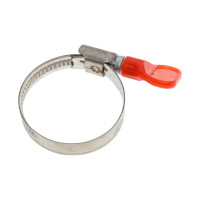 Обжимной хомут из нерж. стали Невский Крепеж 25-40 мм, с "бабочкой", 2 шт. пакет нк 822446