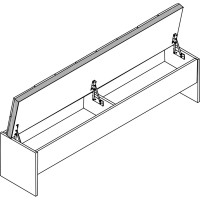 Скамья Мебельград Глазго спальня 1400 Таксония / Пегас грей 41736_1