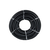Гофрированная труба EKF, ПНД Plast с зондом d32мм черная PROxima tpnd-32-25m
