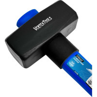 Кувалда vertextools 1000 г, фибергласовая обрезиненная рукоятка 10-12-1000