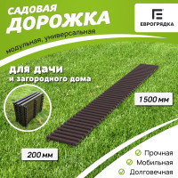 Садовая дорожка Еврогрядка 1500x200 мм, венге EGDOR20x150