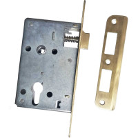 Врезной замок Левша ЗВ4 55 мм, золото матовое У4-4430.ЗМ