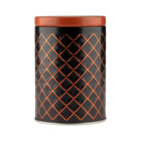 Банка для сыпучих продуктов Mallony жестяная classico nero, объем 800 мл, круглая, с крышкой 104871