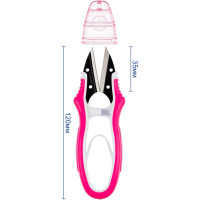 Ножницы для обрезки ниток Micron снипперы в блистере 120 мм розовые VIT-36 669643