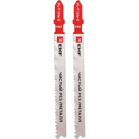 Пилки для электролобзика Professional T123X, чистый рез листового металла и Al, HSS, 2 шт EKF pl-t123x-2