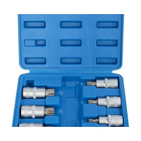 Набор головок 1/2" DR со вставкой SPLINE 55 мм, 6 предметов VERTUL VR50195