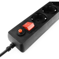 Сетевой фильтр Гарнизон черный EHLB-4