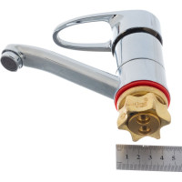 Смеситель для кухни G-lauf с плоским поворотным изливом, хром 4G4-B180