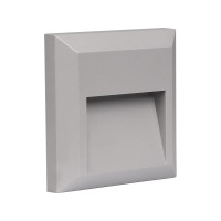 Светодиодный светильник Jazzway PST/W S124124 2Вт 4000К IP65 накладной для подсветки стен и ступеней фасадный серый 5005587