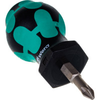 Крестовая отвёртка для карбюраторов WERA 350 PH Stubby PH2x25 мм WE-008851