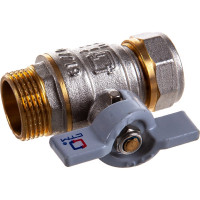 Шаровой кран для воды СТМ СТАНДАРТ 20х3/4", ц/ш, бабочка CWPM3420